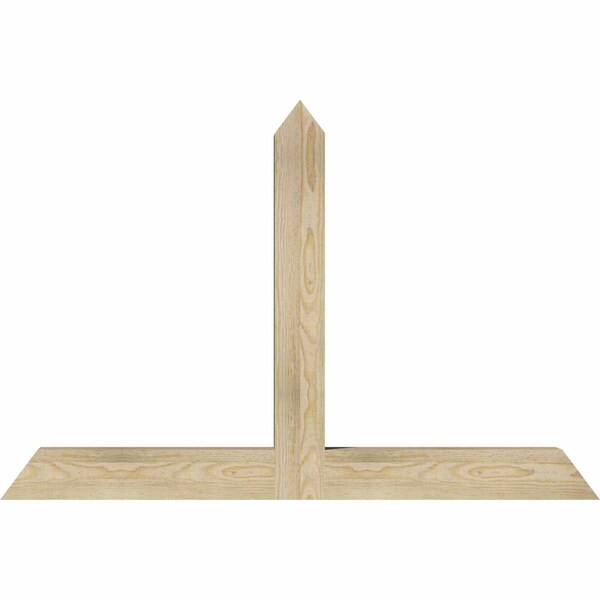 Ekena Millwork Portland Rough Sawn Timber Gable Bracket, Douglas Fir, 48"W x 32"H x 4"D x 4"F, 16/12 Pitch GBW048X32X0404POR00RDF - main